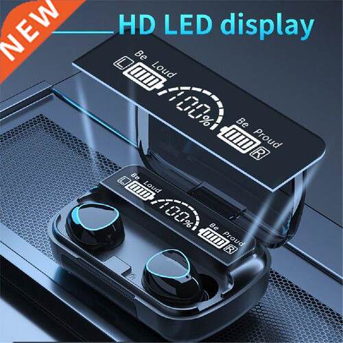 Upgraded M10 TWS HD LED Display Earphones HIFI Stereo
