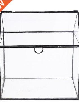 House Shape Decor Glass Geometric Terrarium Succulent Plant