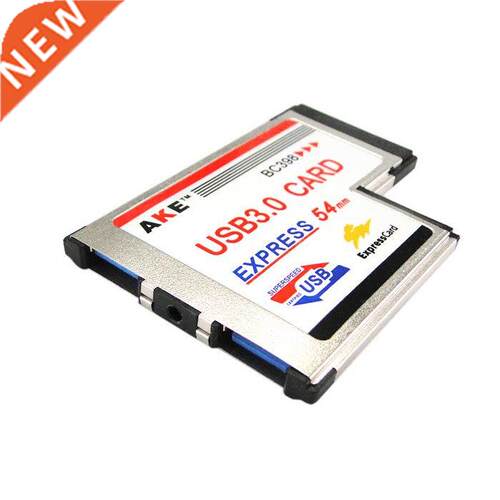 L type Dual Port USB 3.0 Express Card 34mm Notebook Adapter