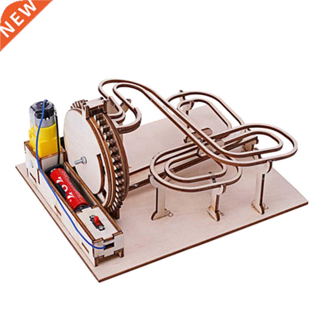 Wooden Marble Run Model Kit 3D Mechanical Puzzles Educationa
