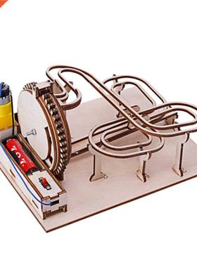 Wooden Marble Run Model Kit 3D Mechanical Puzzles Educationa
