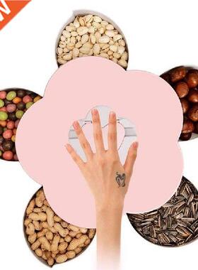 Creative Flower Petal Fruit Plate Candy Storage Box 5 Grids