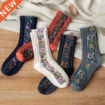 Classical Women's Socks Flowers Dress Socks Girl&amp