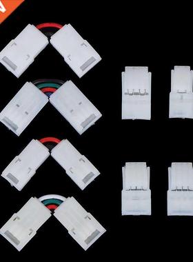 2/3/4 Pin LED Connector 8/10mm L-Shape Adjustable Right Angl