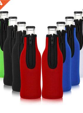 10 Pieces Beer Bottle Coolers Bottle Insulator Sleeve