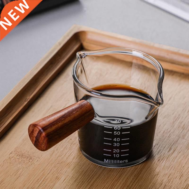 70/75ml Het-resisting Glss Espresso Mesuring Cup Double M