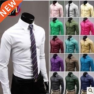 Shirt Shirts For Men Dress 2021 Longsleeve 衬衫男Black Mens