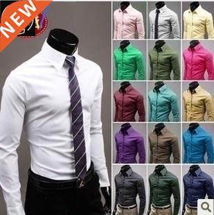 Shirt Shirts For Men Dress 2021 Longsleeve 衬衫男Black Mens