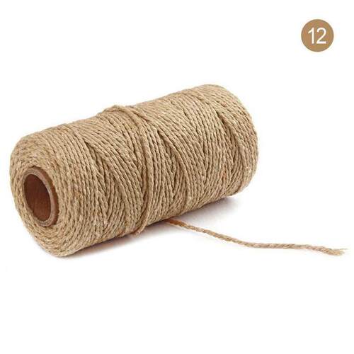 100m 100% Pure Cotton Twisted Cord Rope Crafts Macrame Arti