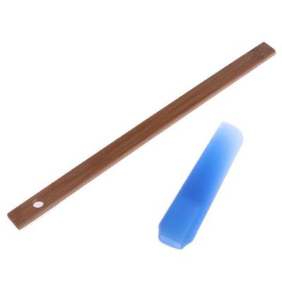 Wood Handle Spatula Silicone Head Hanging Hole Non-stick Hea