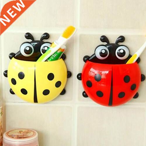 Creative Ladybug 4 Color Toothbrush Cup Holder Storage Rack