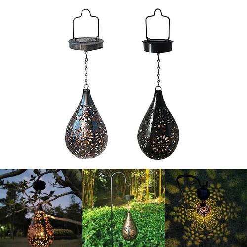 Solar Light Garden Hanging Lamp Outdoor Patio Lantern