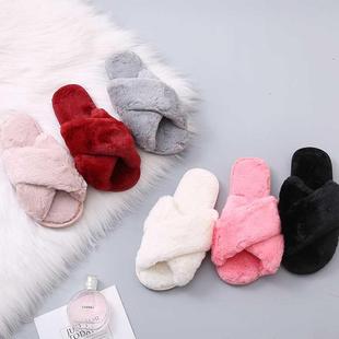 Women Home Slippers Winter Warm Shoes Woman Slip on Flats Sl
