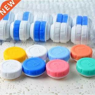 5/10 pcs lot Colored Contact Lenses Case L+R Contact Lens Ca