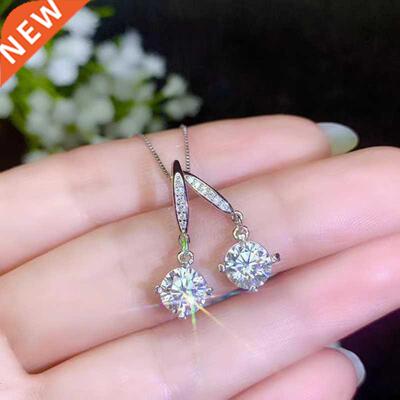 CoLife Jewlery Simple 925 Silver Moissanite Drop Erings fo