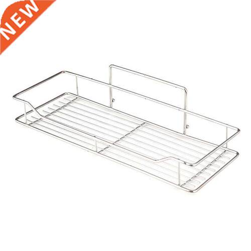 Stainless Steel Bathroom Storage Shelf Punch-Free Kitchen Ba