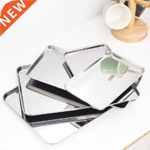 Stainless Steel Steamed Sausage Dish Rectangle Fruit Plate