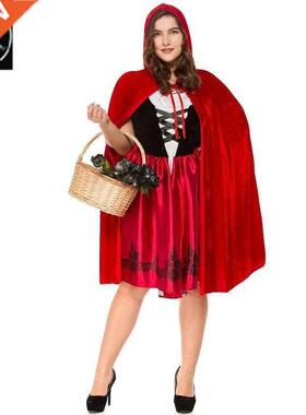 Halloween Little Red Riding Hood Costume Adult Parent-Child