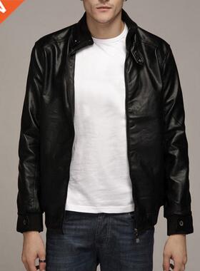 Autumn Men Pu Leather Jacket for Men Fitness Fashion Male Su