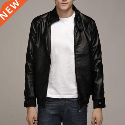 Autumn Men Pu Leather Jacket for Men Fitness Fashion Male Su