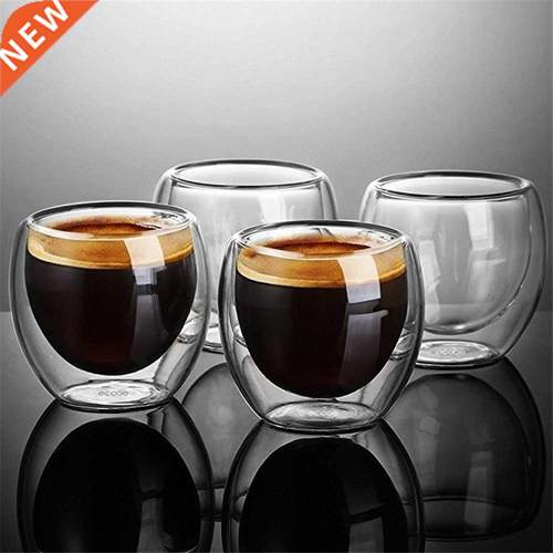Simplicity Heat-resistant Double Wall Shot Wine Beer Glass E