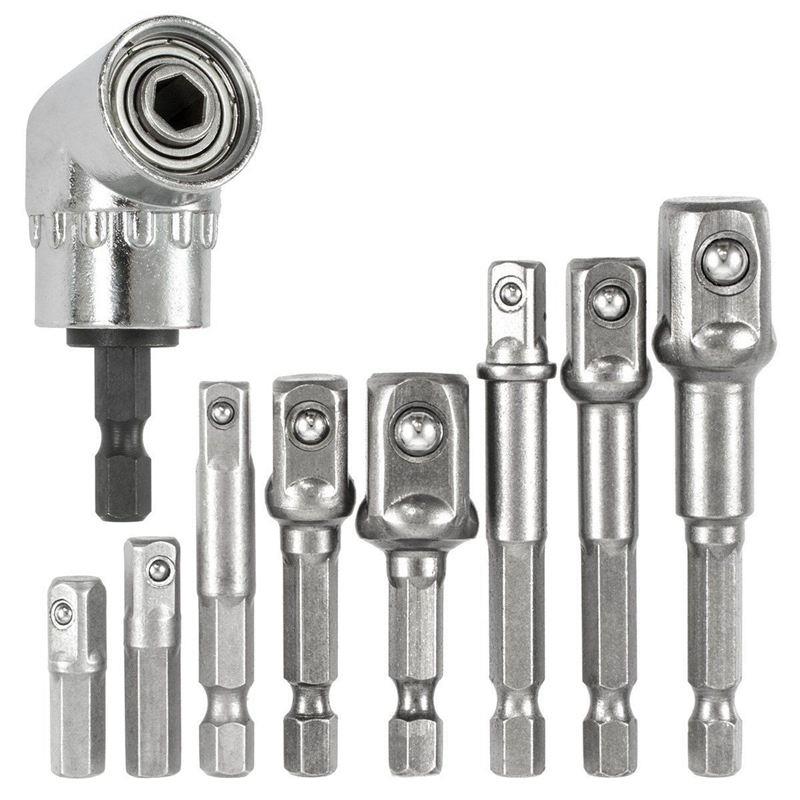 Socket Adapter Impact Hex Shank Drill Bits Bar 1/4 inch 3/8