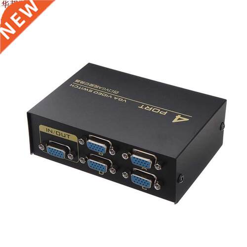 10MHz 1 to 4 VGA Video Splitter 4 Port Monitor Switch VGA C