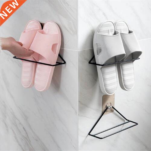New Creative Wall Mount Iron Slipper Rack Hder Home