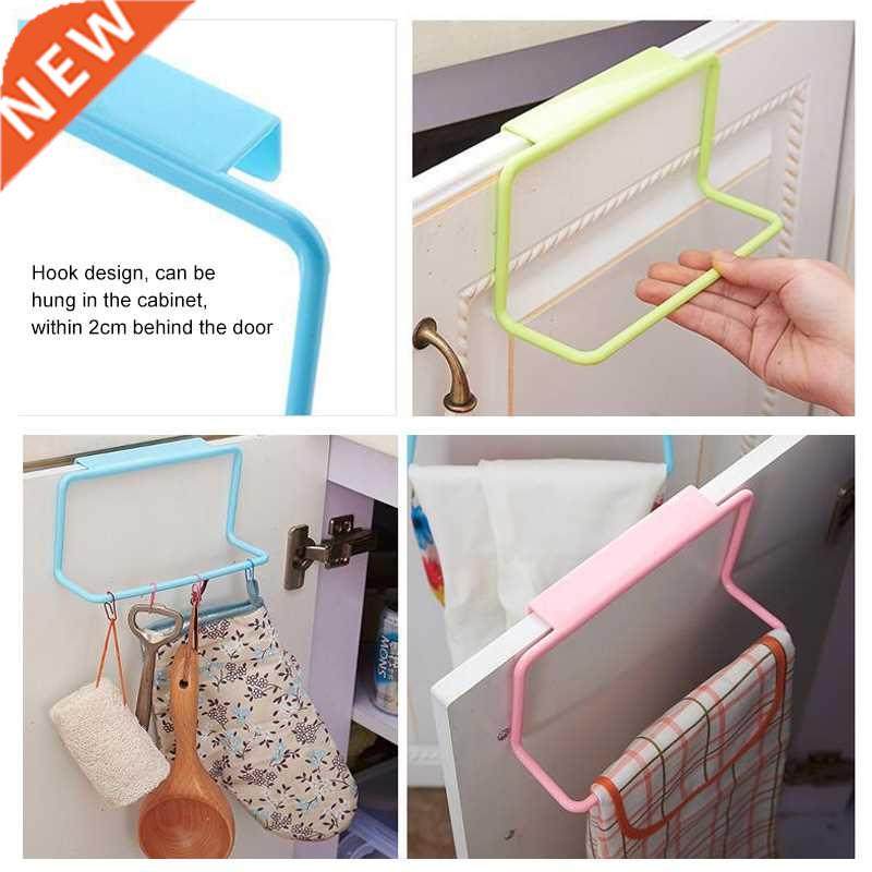 1Pcs Plastic Hanging Holder Towel Rack Multifunction Cupboar