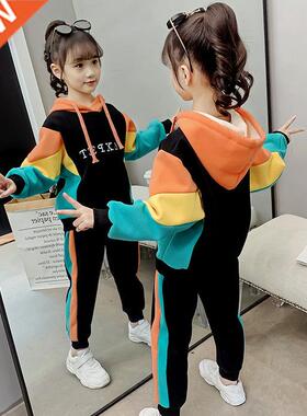 Girls Fashion Hoodies Pants 2pcs Clothing Sets Spring Autumn