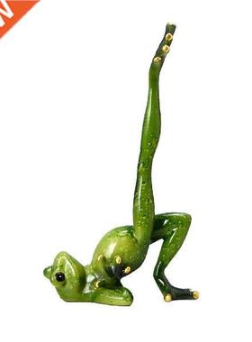 Home Garden Figurine Meditating Yoga Frog Statue Office