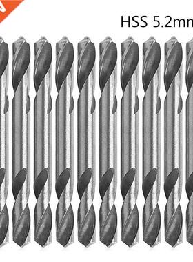 10Pcs 5.2mm HSS Ended Spiral Torsion Tools Drills H02