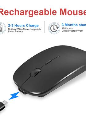 1600Dpi Wireless Mouse 2.4G Classic Rechargeable Mice Ultra-