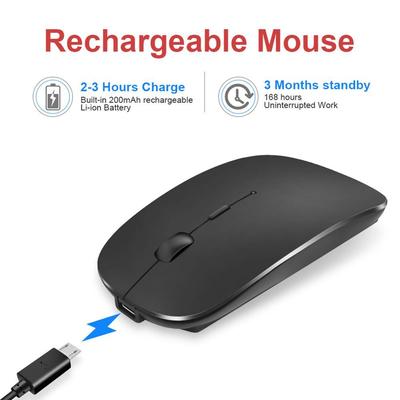 1600Dpi Wireless Mouse 2.4G Classic Rechargeable Mice Ultra-