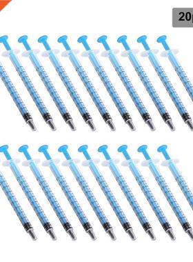20 Pcs Small 1 mL Plastic Hydroponics Analyze Disposable Mea