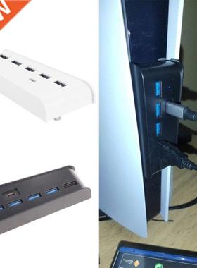 For PS5 6 in 1 USB Hub USB Splitter Expander Hub Adapter wit
