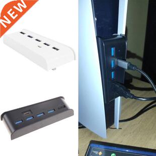 For PS5 6 in 1 USB Hub USB Splitter Expander Hub Adapter wit