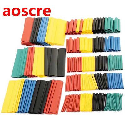 340Pcs 8 Sizes Multi Color Polyolefin 2:1 Halogen-Free Heat