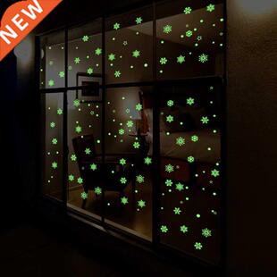 Stickers Snowflake Window Luminous Xmas The Glow Dark