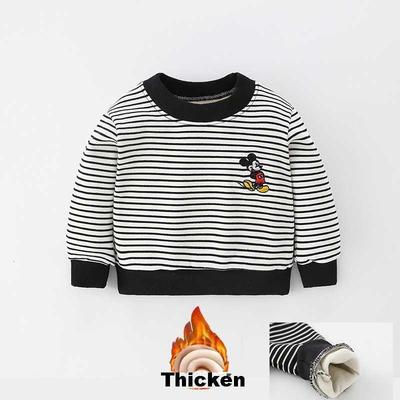 Winter Baby Boy Clothes Striped Tshirts Warm Kids Boy Girl S