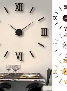 DIY Wall Clocks D Mirror Effect Clock Acrylic Wall Sticker