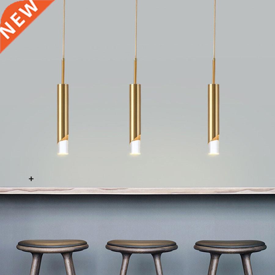 Dining Room Kitchen Hanging Lamps Long Cylinder Dimmable LED