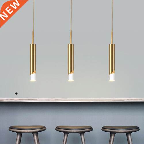 Dining Room Kitchen Hanging Lamps Long Cylinder Dimmable LED