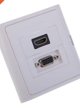 HDMI + VGA Component Composite Audio Video Wall Face Plate P