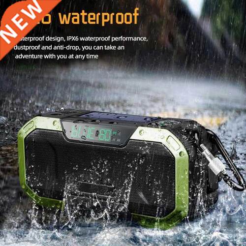 5000mAh Multifunctional Hand Radio Solar Crank Bluetooth Spe
