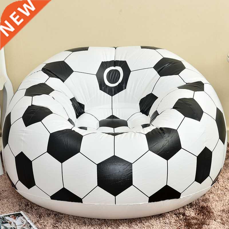 Football Inflatable Sofa Soccer Ball Air Lounge Chair Basket