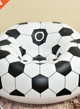 Football Inflatable Sofa Soccer Ball Air Lounge Chair Basket