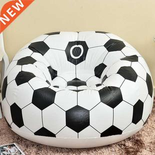 Football Inflatable Sofa Soccer Ball Air Lounge Chair Basket