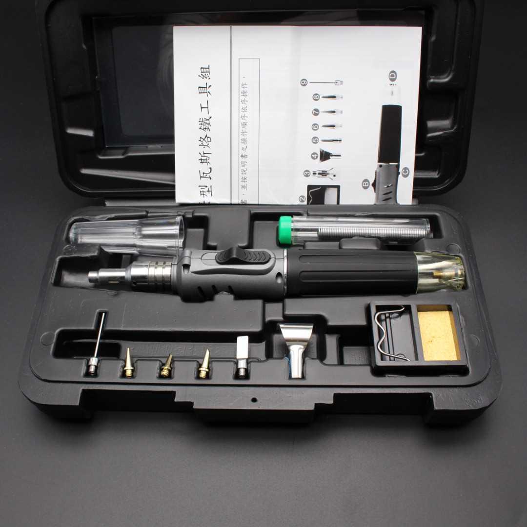 10in1 hs 1115k gas soldering iron butane cordless welding t