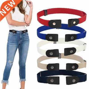 Elastic Buckle Rubber Waist Free Belt Easy Without